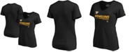 Fanatics Women's Black Pittsburgh Penguins Authentic Pro Core Collection Prime V-Neck T-shirt